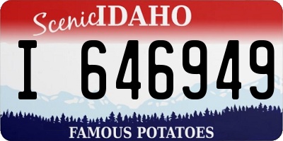 ID license plate I646949