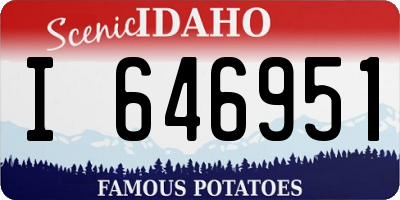 ID license plate I646951