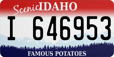 ID license plate I646953