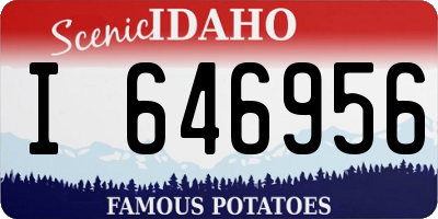 ID license plate I646956