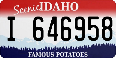 ID license plate I646958