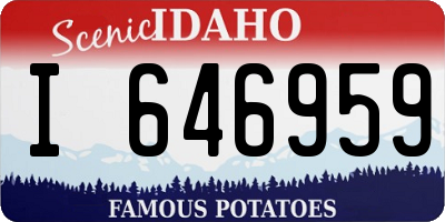 ID license plate I646959