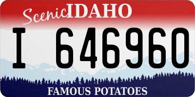 ID license plate I646960