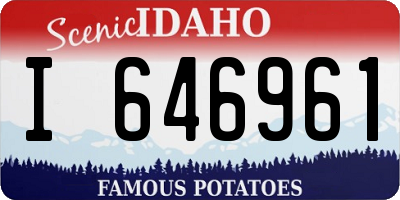 ID license plate I646961