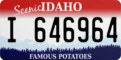 ID license plate I646964