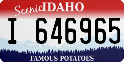 ID license plate I646965