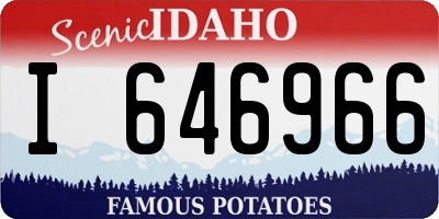 ID license plate I646966