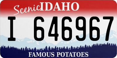 ID license plate I646967