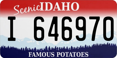 ID license plate I646970