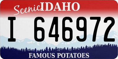 ID license plate I646972