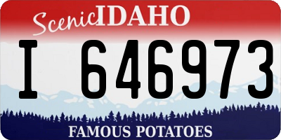 ID license plate I646973