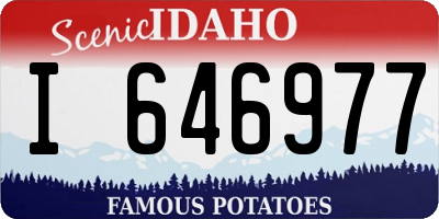 ID license plate I646977
