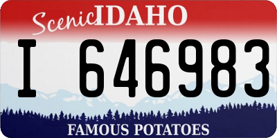 ID license plate I646983