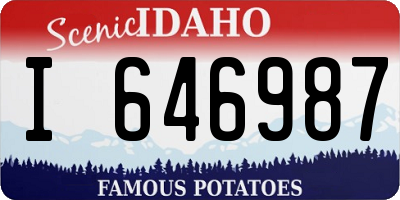 ID license plate I646987