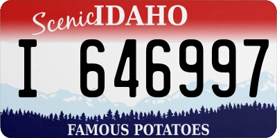 ID license plate I646997