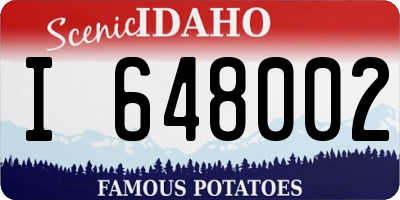 ID license plate I648002