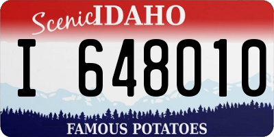 ID license plate I648010