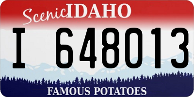 ID license plate I648013