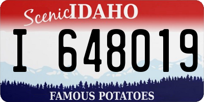 ID license plate I648019