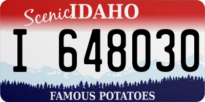 ID license plate I648030