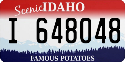 ID license plate I648048