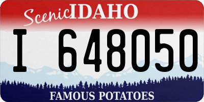 ID license plate I648050