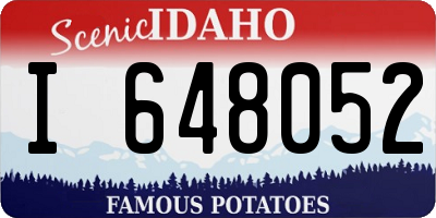 ID license plate I648052
