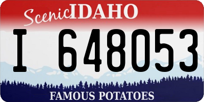 ID license plate I648053