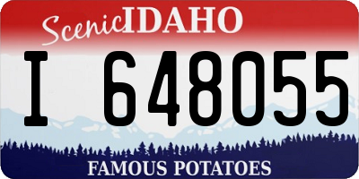 ID license plate I648055