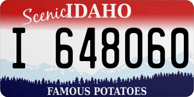 ID license plate I648060