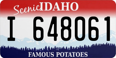 ID license plate I648061