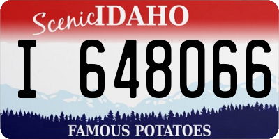 ID license plate I648066