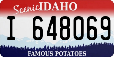 ID license plate I648069
