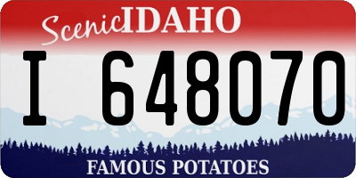 ID license plate I648070