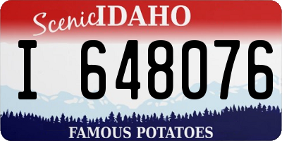 ID license plate I648076