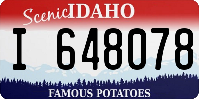 ID license plate I648078
