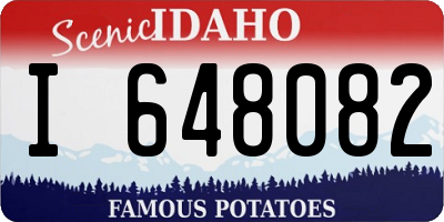 ID license plate I648082