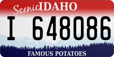 ID license plate I648086