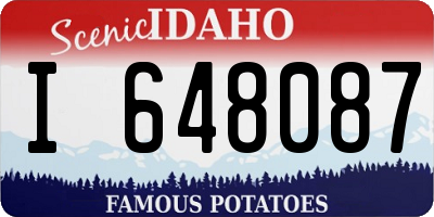 ID license plate I648087