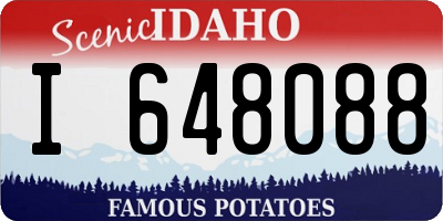 ID license plate I648088