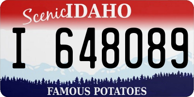 ID license plate I648089