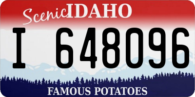 ID license plate I648096
