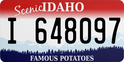 ID license plate I648097