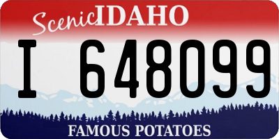 ID license plate I648099