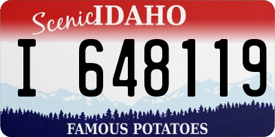ID license plate I648119