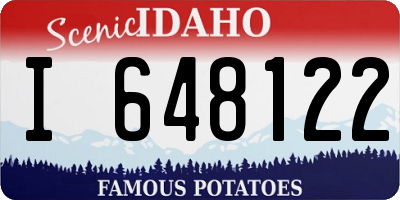 ID license plate I648122