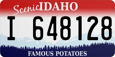 ID license plate I648128