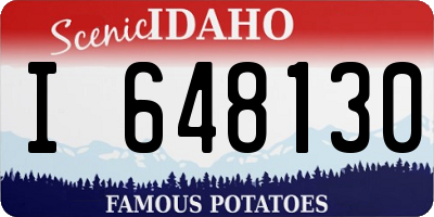 ID license plate I648130