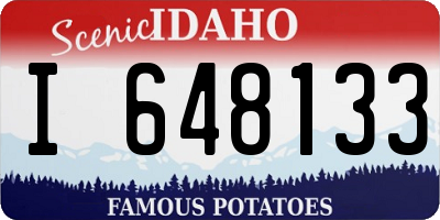 ID license plate I648133