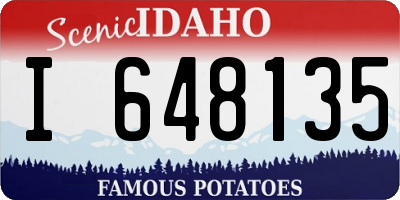 ID license plate I648135
